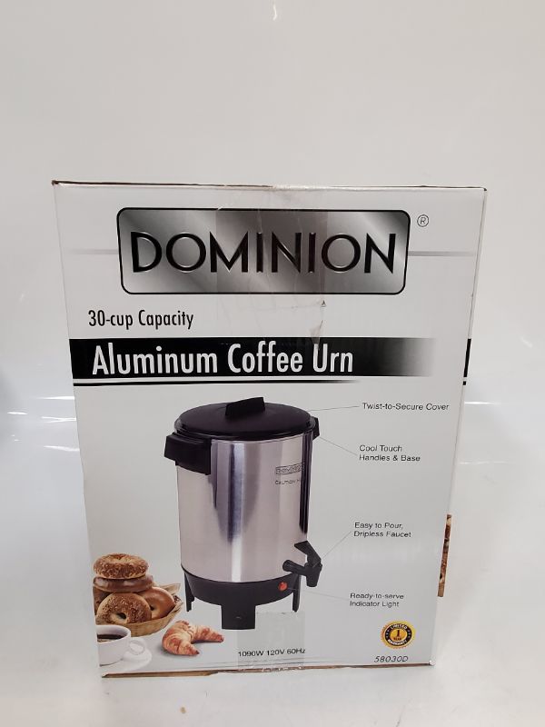 Photo 5 of Dominion - Premium 30 Cup Coffee Urn - Aluminum Coffee Dispenser