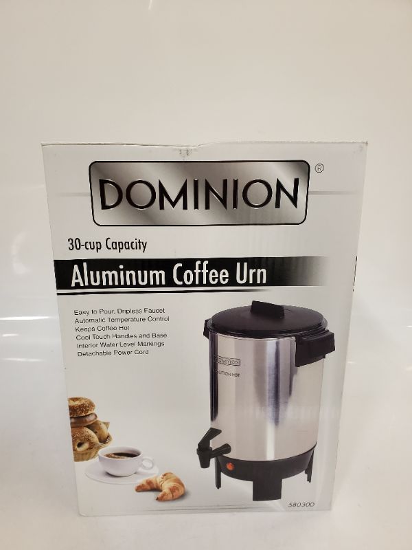 Photo 4 of Dominion - Premium 30 Cup Coffee Urn - Aluminum Coffee Dispenser