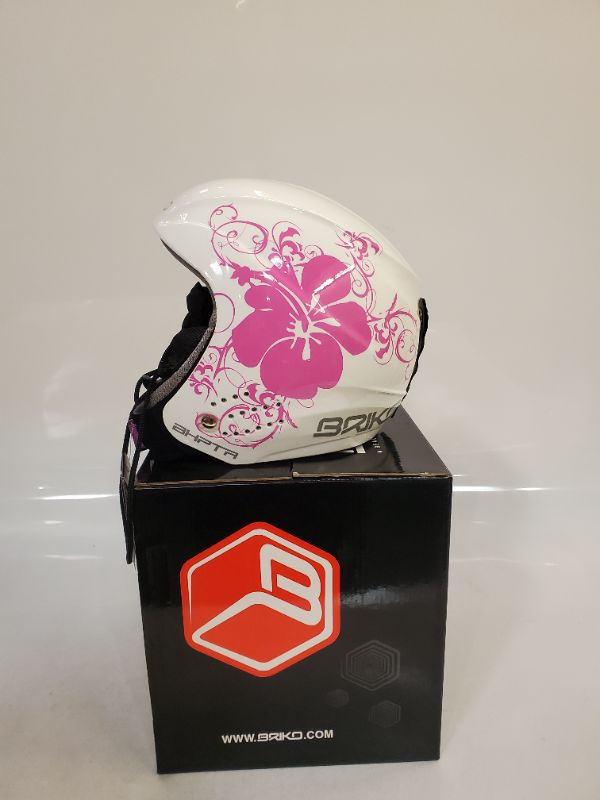 Photo 1 of Briko Rookie Junior Pink Hibiscus Ski Helmet