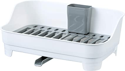 Photo 1 of Glad Dish Rack with Drainer Kitchen Sink Organizer with Cutlery Tray 360 Degree Drain Spout Keeps Countertop Dry
