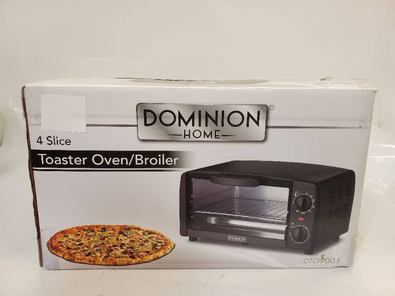 Photo 5 of DOMINION -HOME- 4 Slice Toaster Oven/Broiler - MODEL DTOS001"
