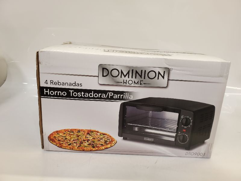 Photo 3 of DOMINION -HOME- 4 Slice Toaster Oven/Broiler - MODEL DTOS001"
