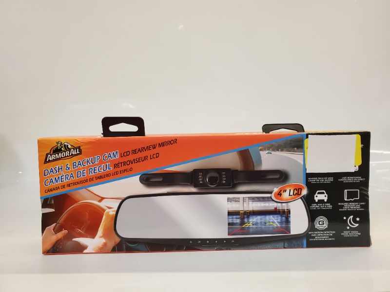 Photo 2 of ARMORALL - 720P HD Rearview Mirror Dash and Backup Camera, 16 GB Storage Card Included