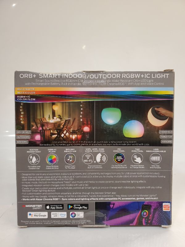 Photo 3 of Monster Smart Orb and Portable LED Light Ball Indoor Outdoor
