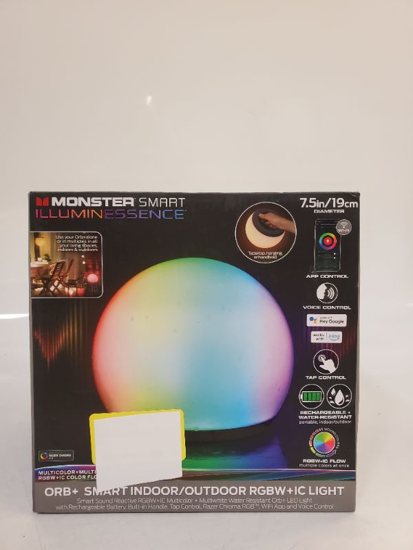 Photo 2 of Monster Smart Orb and Portable LED Light Ball Indoor Outdoor
