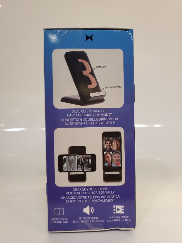 Photo 5 of Xtreme Wireless WC8-1006-BLK Black Desktop Wireless Charger with Qi Compatiblity
