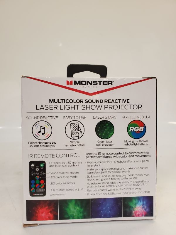 Photo 5 of Monster Multicolor Sound-Activated Laser Light Show Projector