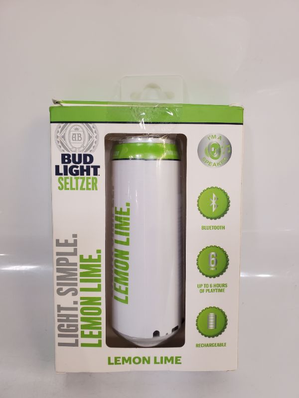 Photo 3 of Bud Light Seltzer Lemon-Lime Can Portable Bluetooth Speaker