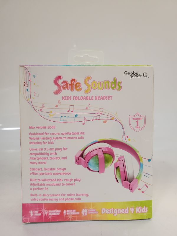 Photo 3 of Safe Sounds - Kids Foldable Headset - Pink