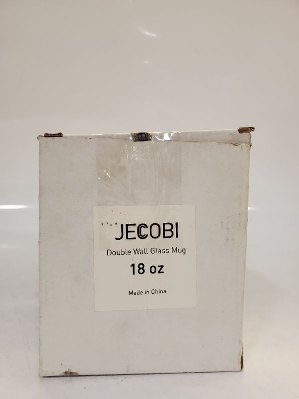 Photo 5 of ONE JECOBI 18OZ GRAIN DOUBLE WALL GLASS BEER MUG -  INSULATED KEEPS YOUR DRINKS COLDER LONGER HEAT RESISTANT STURDY AND DURABLE NEW IN BOX 