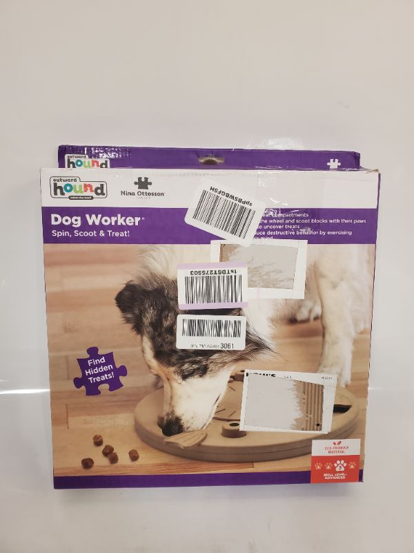 Photo 1 of Outward Hound Nina Ottosson Dog Worker Tan Interactive Treat Puzzle Dog Toy Level 3 (Advanced) Dog Worker (Tan)