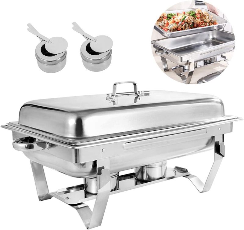 Photo 2 of Stainless Steel Chafing Dish, 11L Chafing Dish Set Food Warmer  Catering Buffet 