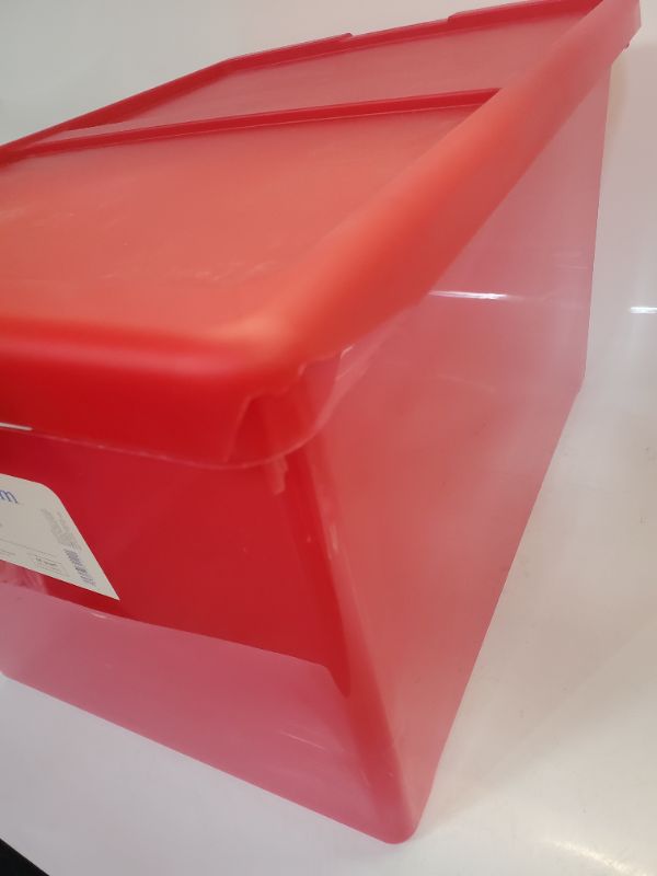 Photo 4 of RED BRIGHTROOM 69QT  LATCHING STORAGE TOTE BOX 