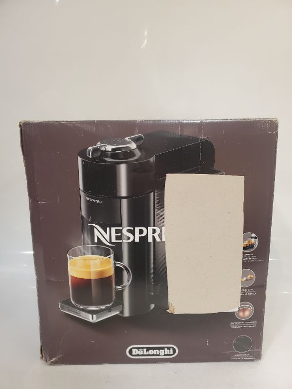 Photo 2 of Nespresso ENV135GY Coffee and Espresso Machine by De'Longhi, Graphite Metal Nespresso Vertuoline Coffee