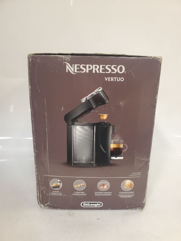 Photo 3 of Nespresso ENV135GY Coffee and Espresso Machine by De'Longhi, Graphite Metal Nespresso Vertuoline Coffee