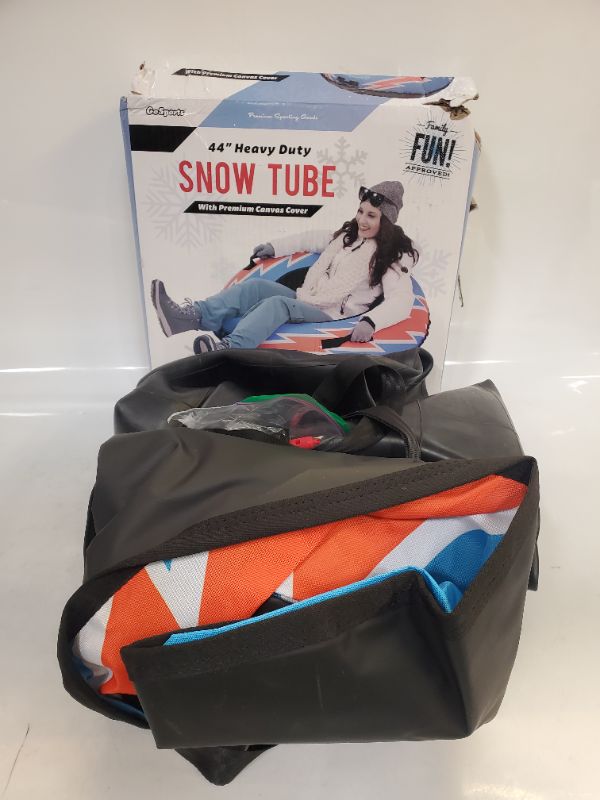 Photo 5 of GoSports 44" Heavy Duty Winter Snow Tube with Premium Canvas Cover - Commercial Grade Sled - Retro