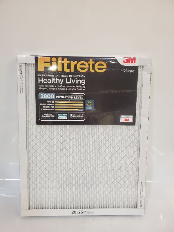 Photo 1 of Filtrete , AC Furnace Air Filter, MPR 2800, Healthy Living Ultrafine Particle Reduction, 2-PC - 20x25x1