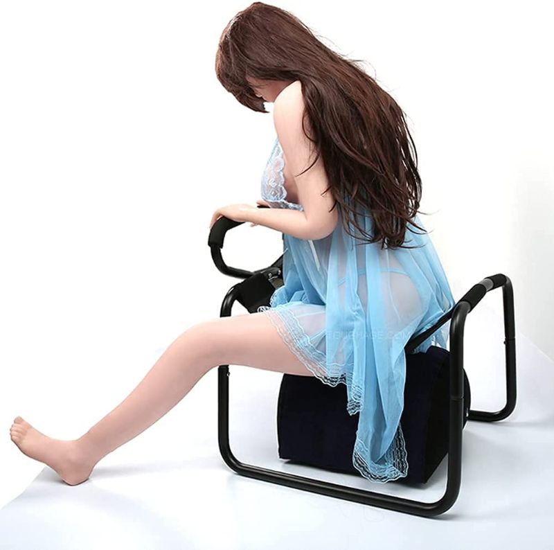 Photo 4 of SAYAROX Sex Furniture Chair for Couples Women Pleasure Tools Love Chair Stool Bouncing seat Multifunction Sex Accessories with Handles Posture Positioning Yoga Bench 