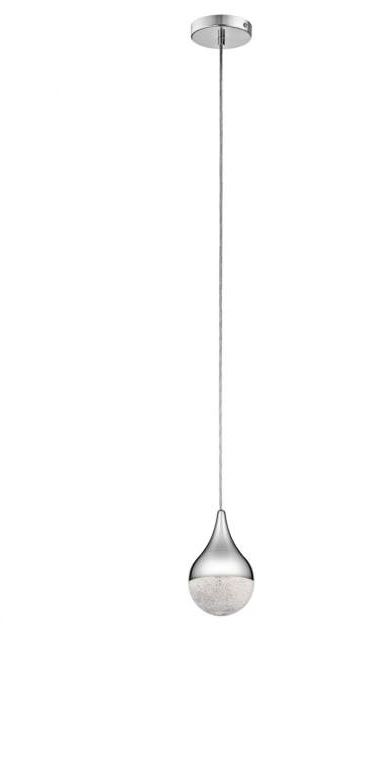 Photo 1 of Wide Chrome LED Mini Hanging Light Pendant