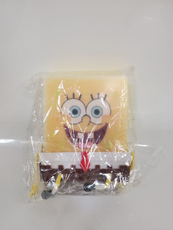 Photo 3 of MuXiMu Cute Cartoon Spongebob Sponge Holder with Sponge,  Kitchen Cleaning Sponges, Yellow