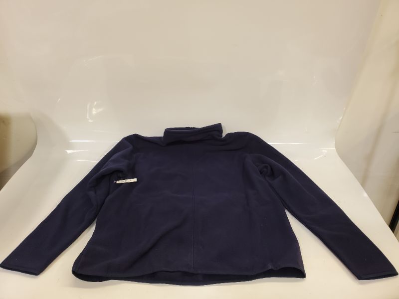 Photo 3 of Amazon Essentials Men's Quarter-Zip Polar Fleece Jacket Polyester Navy Large
