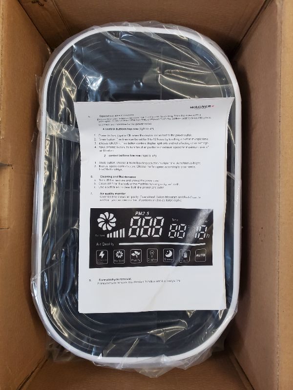 Photo 6 of Wagner & Stern air purifier WA888 ozone free, HEPA-13 medical grade filter for large rooms. Removes air particles, dust, odors, smoke, VOC, pollen pet dander, etc --- Box Packaging Damaged, item is New