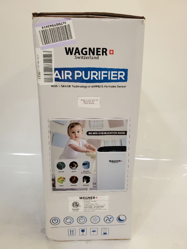 Photo 4 of Wagner & Stern air purifier WA888 ozone free, HEPA-13 medical grade filter for large rooms. Removes air particles, dust, odors, smoke, VOC, pollen pet dander, etc.