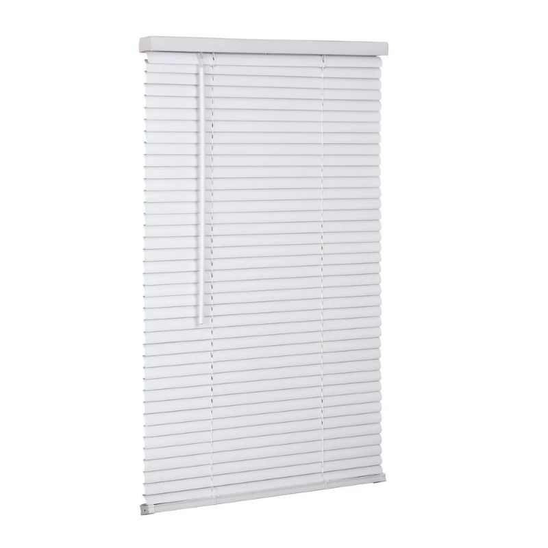 Photo 1 of 1" Cordless Vinyl Mini Blind - White - 39" W x 60" L