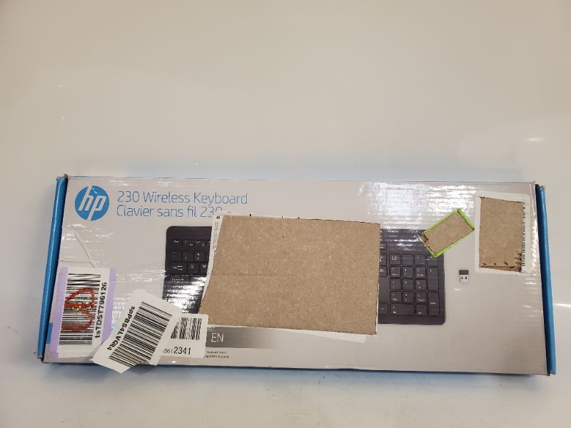 Photo 2 of HP 230 Wireless Keyboard, Numeric Keypad, Wireless, Comfort Design, Sleek and Quiet (3L1E7AA#ABA)