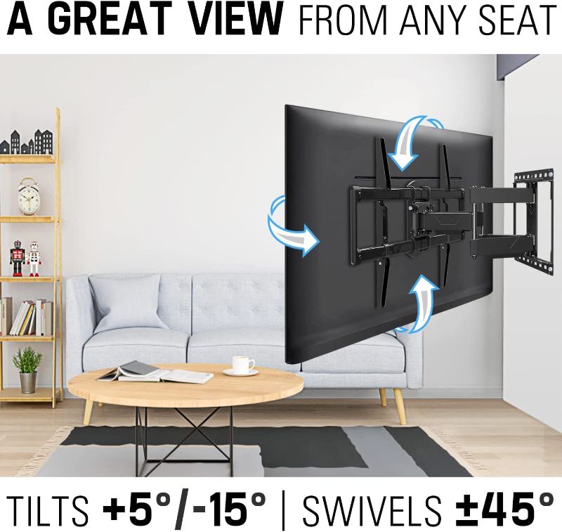 Photo 2 of Full Motion TV Wall Mount - MODEL: ARL438D-ES REV01 