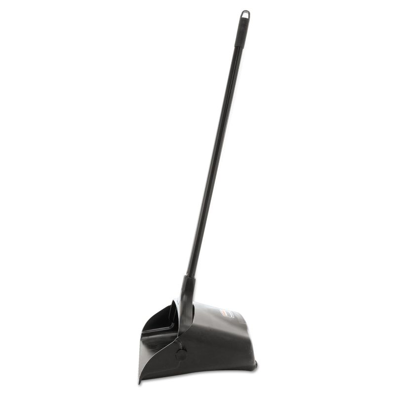 Photo 2 of Rubbermaid Commercial Products Dustpan with Long Handle, Plastic, Black, Compatible with Any Broom for Lobby/Restaurant/Office/Home/Dog Pooper Scooper - BLACK 