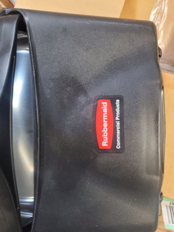 Photo 5 of Rubbermaid Commercial Products Dustpan with Long Handle, Plastic, Black, Compatible with Any Broom for Lobby/Restaurant/Office/Home/Dog Pooper Scooper - BLACK 