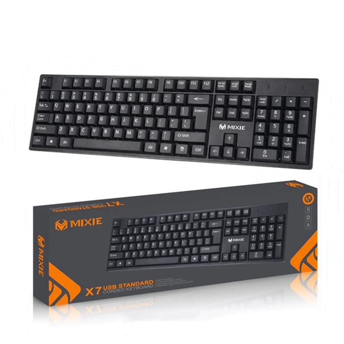 Photo 1 of Mixie X7S usb standard corded keyboard - black 