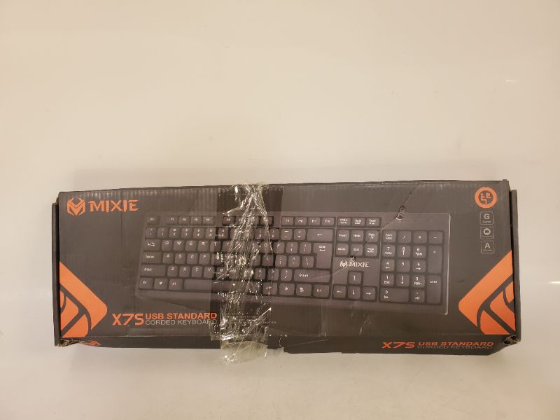 Photo 2 of Mixie X7S usb standard corded keyboard - black 