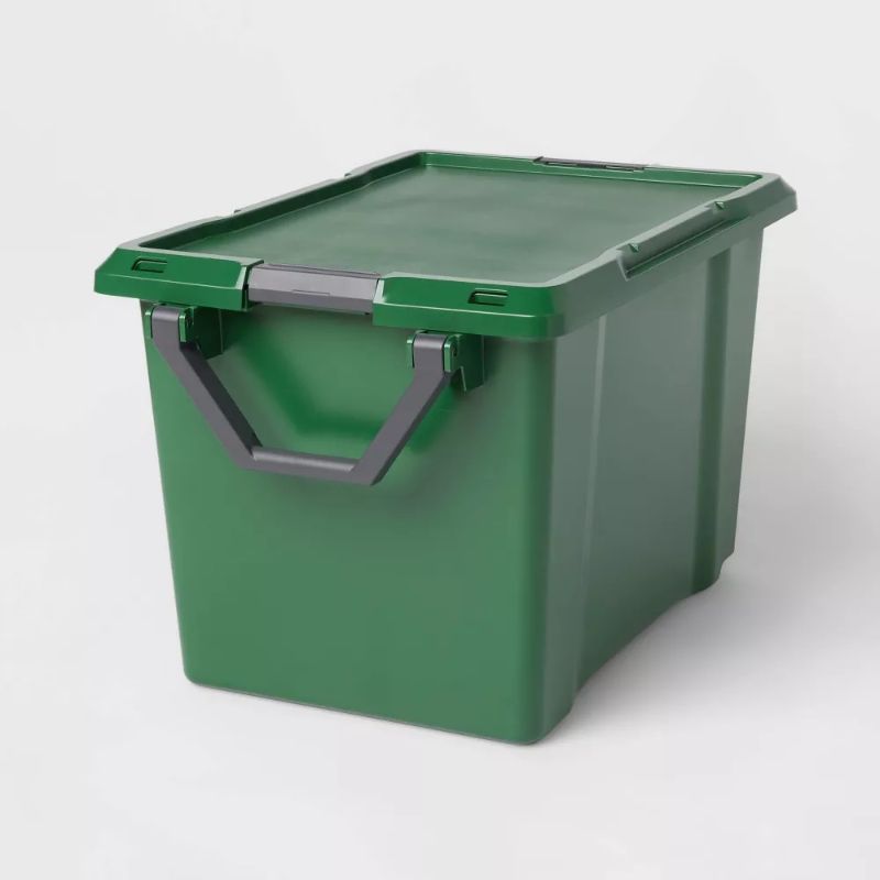 Photo 1 of 32gal Wheeled Latching Heavy Duty Tote- Green - Brightroom