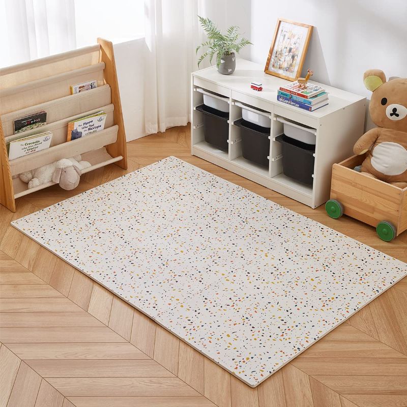 Photo 3 of Terrazzo Playmat, 6ft x 4ft, Non-Toxic, Eco-Friendly, Large, Puzzle Playmat (Multi)