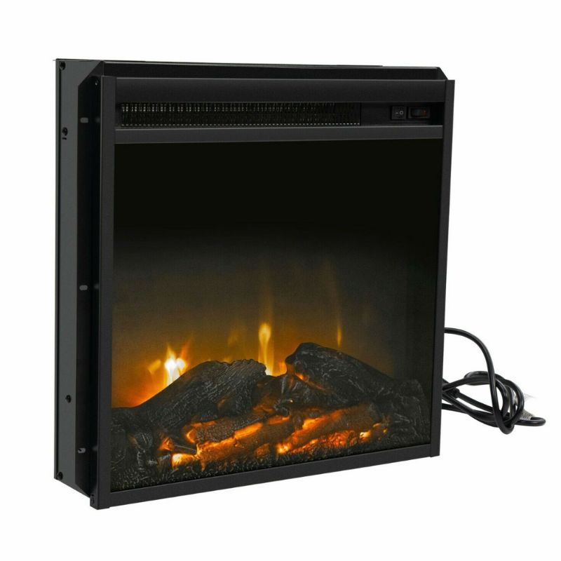 Photo 1 of Electric Fireplace Insert 1400W Electric Stove Heater 3D Realistic Flame Effect Indoor Electric Stove Heater  - 18"