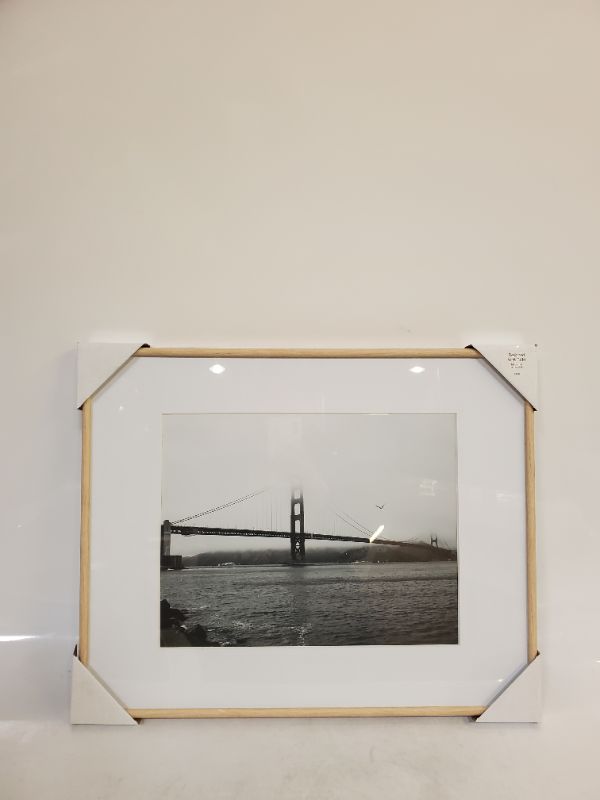 Photo 2 of Project 62 - Matted Narrow Rounded Gallery Frame Mid-tone Natural  FIts a 11"X14" photo