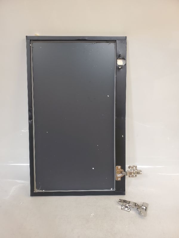 Photo 5 of Mirrored Medicine Cabinet Cabinet with Framed Mirrored Door Bathroom Vanity Mirror Black