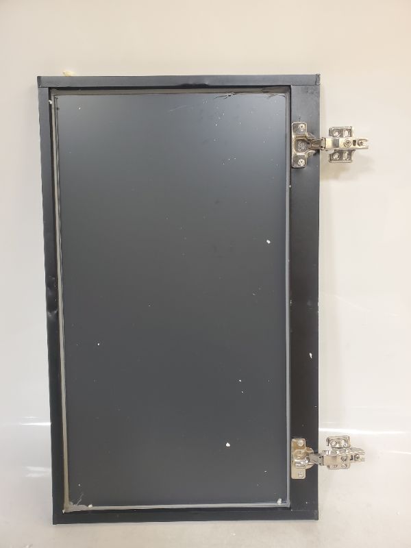 Photo 8 of Mirrored Medicine Cabinet Cabinet with Framed Mirrored Door Bathroom Vanity Mirror Black