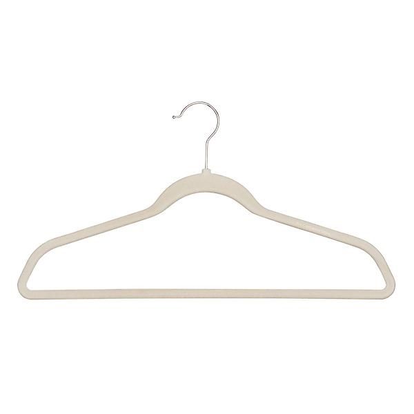 Photo 1 of 10 pc beige non slip velvet hangers 