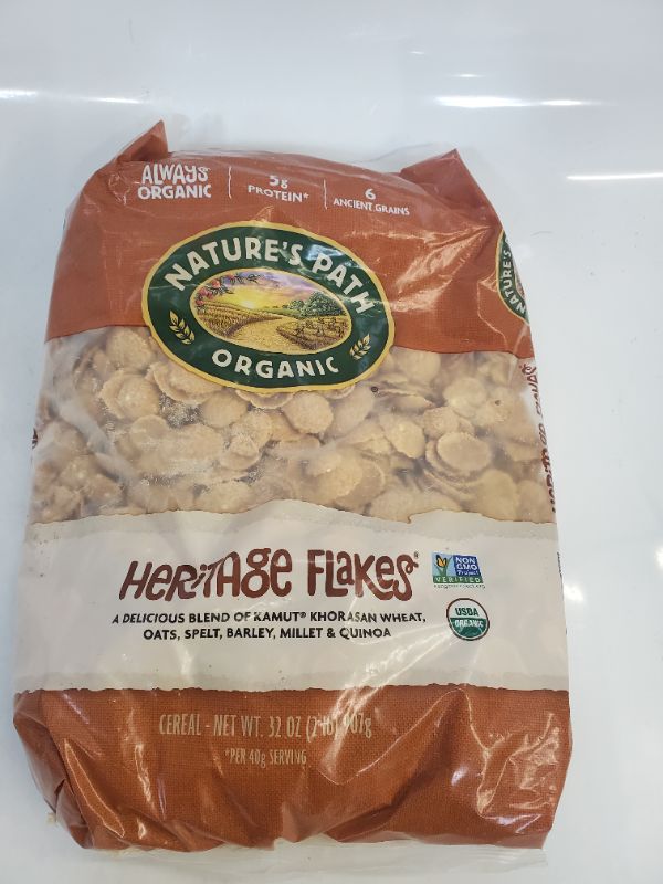 Photo 5 of Nature's Path Organic Cereal, Heritage Flakes, 32 Ounce Bag BEST BY SEP. 14 3023