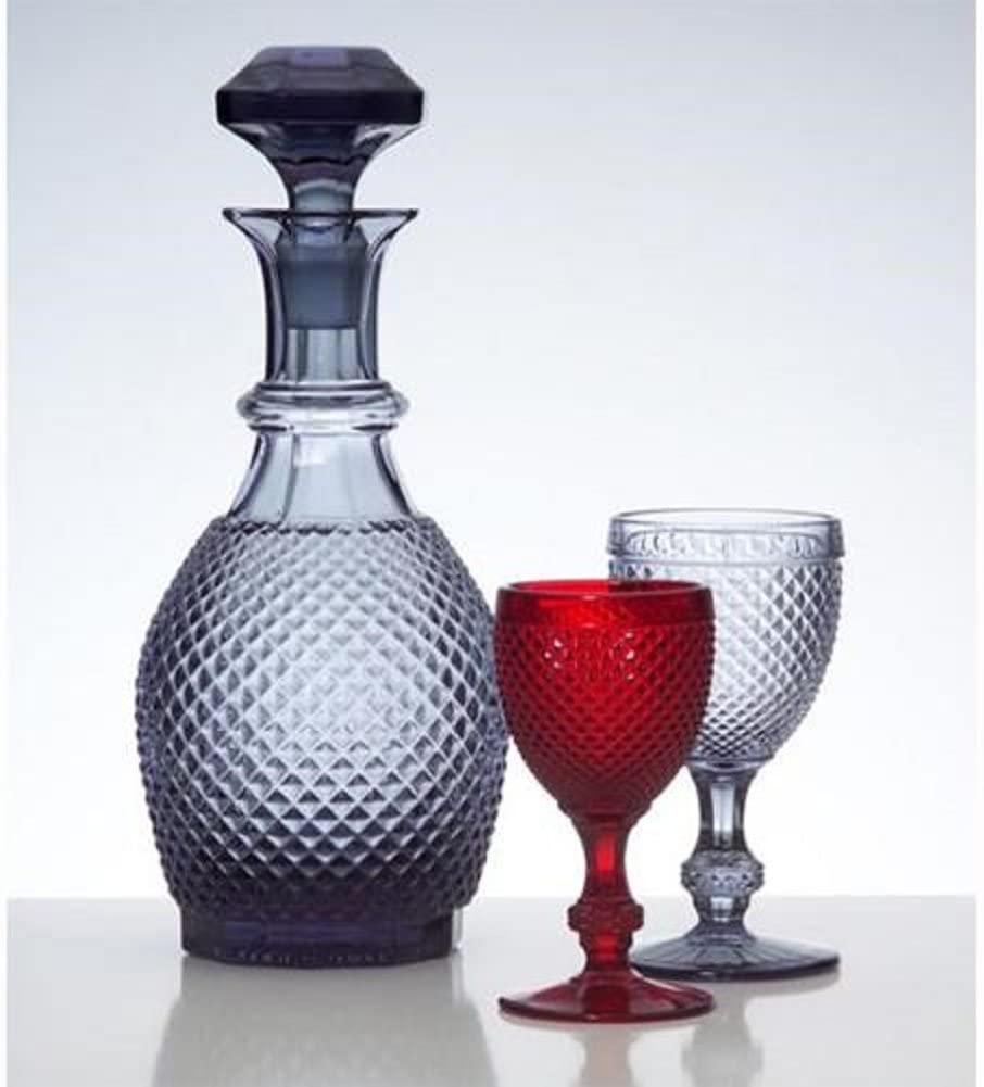 Photo 2 of 4 PC 8.5 OZ GLASS GOBLETS - RED 