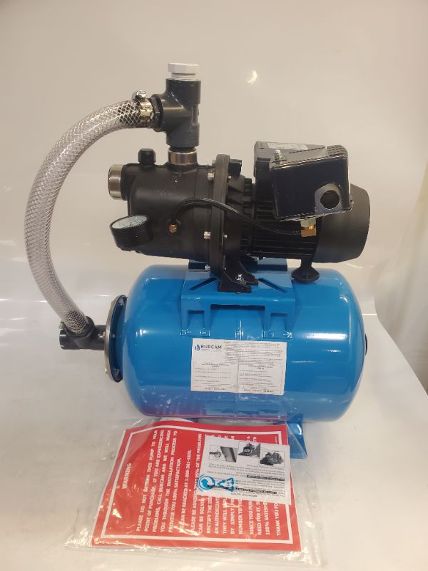 Photo 4 of BURCAM 506227P 3/4 HP Noryl Shallow Well Jet Pump System