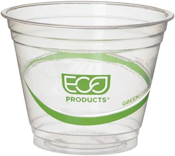 Photo 1 of Eco Products GreenStripe Cold Drink Cups, 9oz, Clear, 50 count