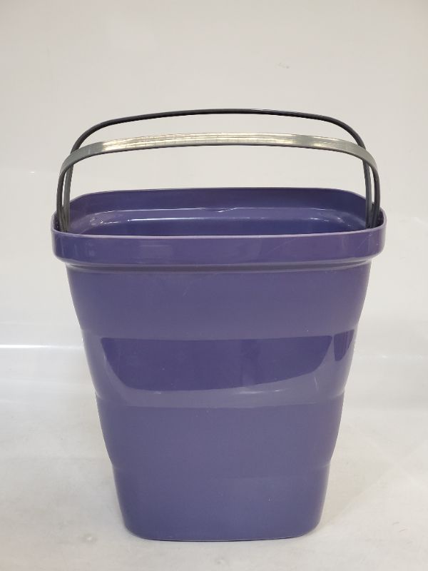 Photo 4 of Glad Metro Plastic Waste Bin – 14L, Rectangle with Bag Ring, - PURPLE