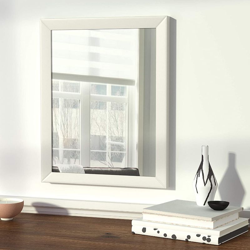 Photo 1 of WALL MIRROR - 16"X20" - WHITE 