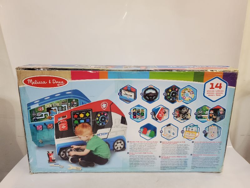 Photo 5 of Melissa & Doug PAW Patrol Wooden PAW Patroller Activity Center Multi-Sided Play Space 