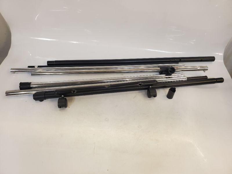 Photo 4 of Adjustable Double Rod Garment Rack Black - Room Essentials***PARTS ONLY**