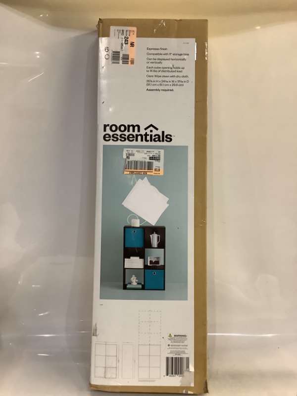Photo 2 of  6 Cube Organizer Shelf Espresso - Room Essentials